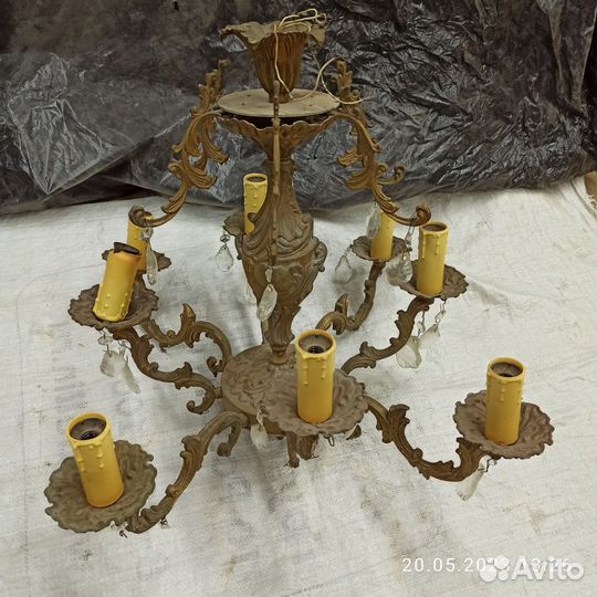 Люстра бронза СССР