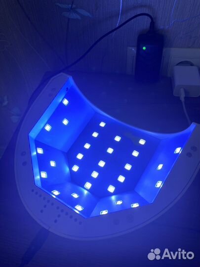 Уф лампа для маникюра + типсы и верхние формы