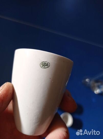 Фарфоровый высокий тигель