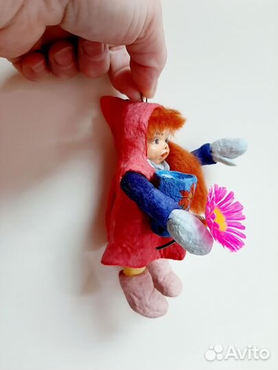 Ватная игрушка на елку