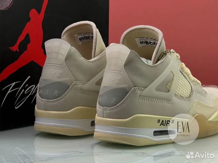 Кроссовки Off-White X Wmns Air Jordan 4 SP 'Sail'