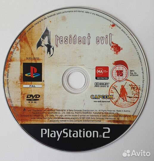 PS2 Resident Evil 4. Лицензия