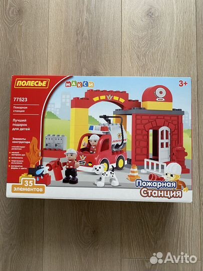 Новый Конструктор Полесье пожарная станция