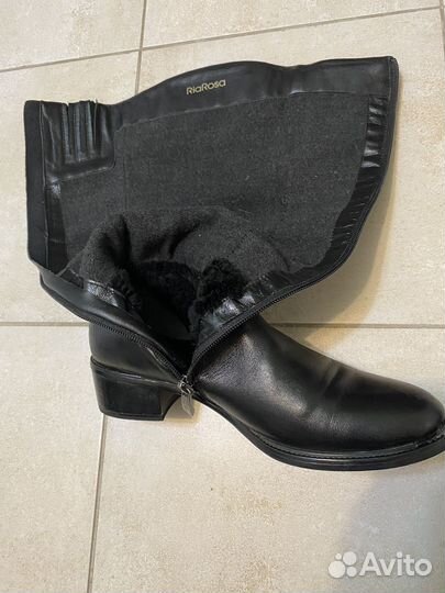 Сапоги зимние женские кожаные 39 бу