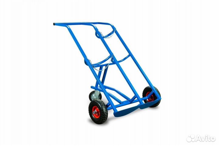 Тележка для баллонов пропан + кислород TOR тгк-П, 2 баллона (250 пневмо+160поворотное)