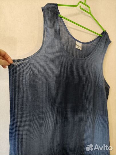 Платье льняное большого размера