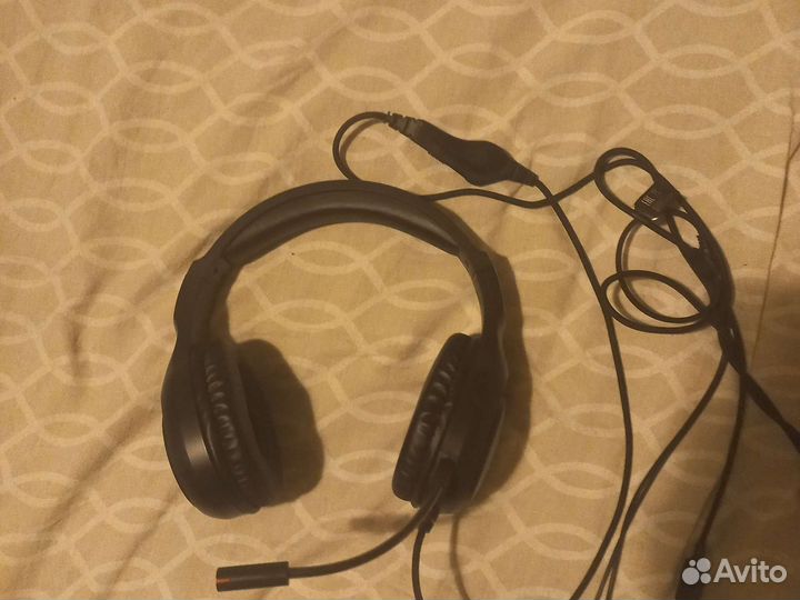 Наушники с микрофоном Dexp Anger чёрные