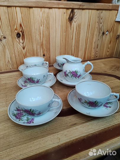 Чайный сервиз СССР Дулево фарфор
