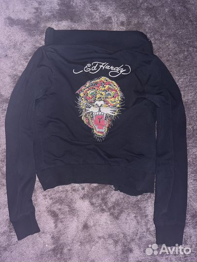 Зип худи кофта ed hardy винтаж оригинал