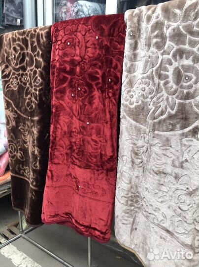 Плед с камушками теплый