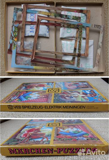 Пазлы ГДР Испания Польша винтаж