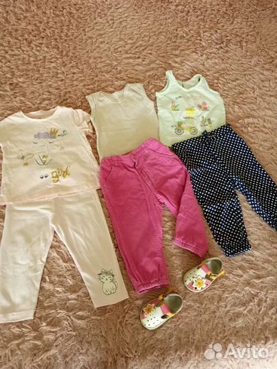 Детские вещи пакетом для девочек 80 86