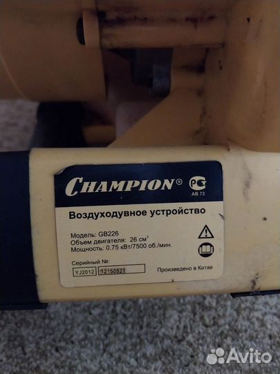 Бензиновая воздуходувка