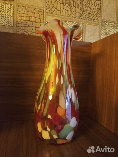Ваза цветное стекло