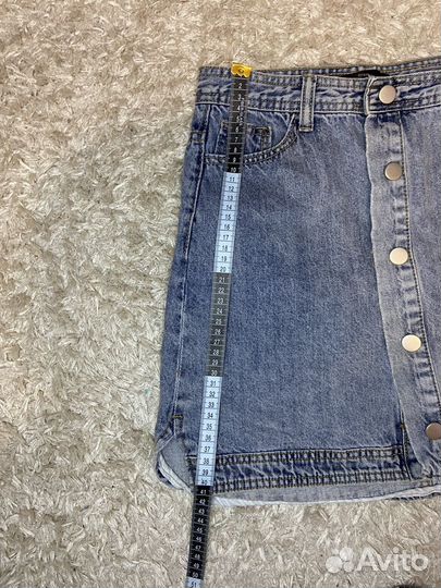 Джинсовая юбка мини