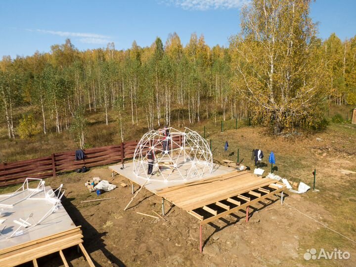 Геокупол для глэмпинга, сфера