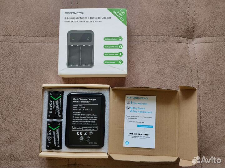 Аккумуляторы Xbox One, X, S с зарядной станцией