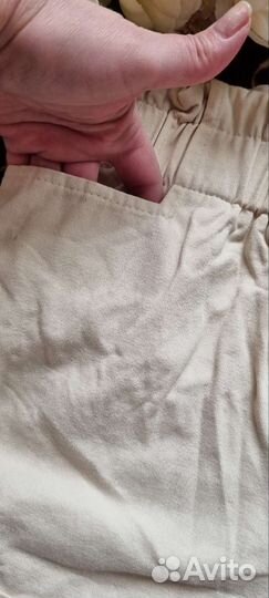 Шорты джинсовые бежевые