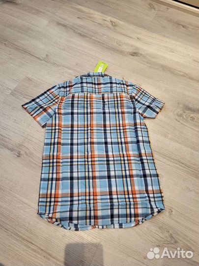 Рубашка детская в клеточку 116 см