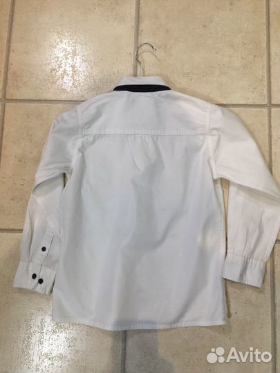 Рубашка белая CoolClub, 128 размер