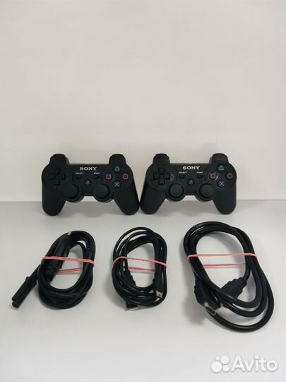 Sony PS3 Slim 320 гб 30 игр 2 Дж