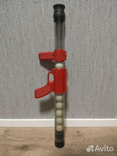 Помповое ружье стреляющее шариками пинг-понга