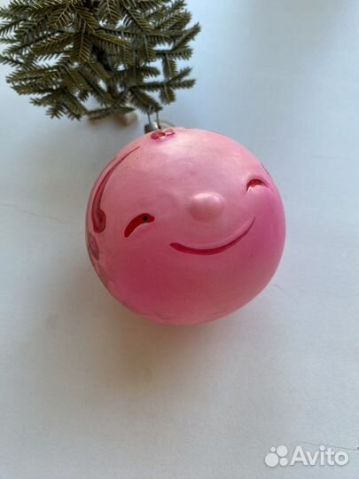 Ёлочная игрушка Колобок обьемный СССР
