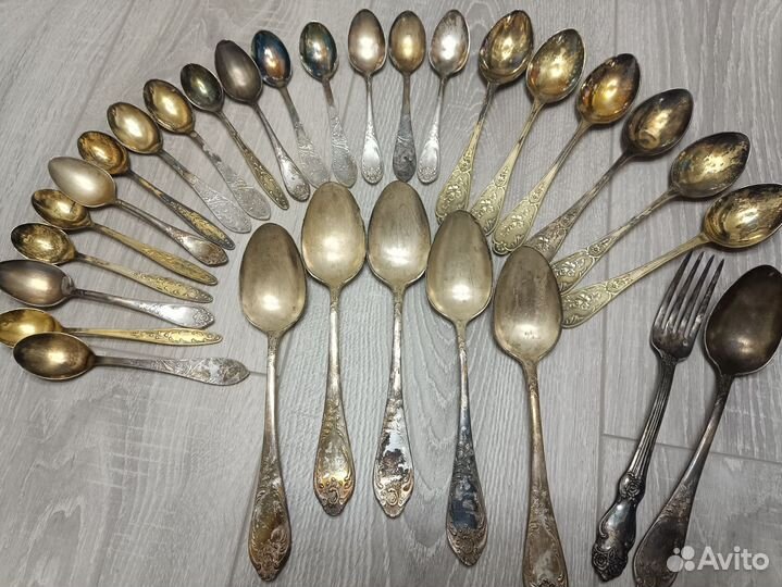 Мельхиоровые ложки СССР