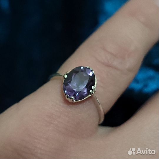 Серебряное кольцо с Александритом СССР