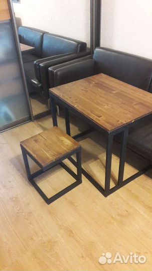 Стол в стиле лофт