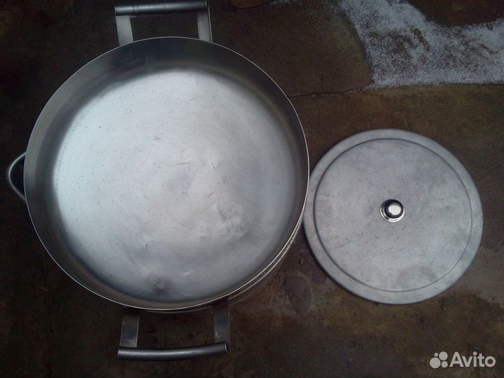 Казан нержавейка переносной с подставкой