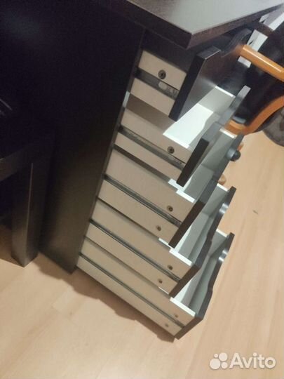 Стол 180/75см тумба IKEA alex