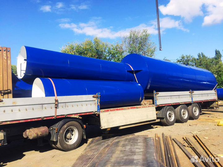 Резервуар горизонтальный стальной