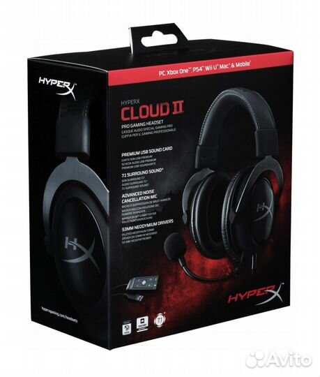 Игровые наушники hyperx cloud 2