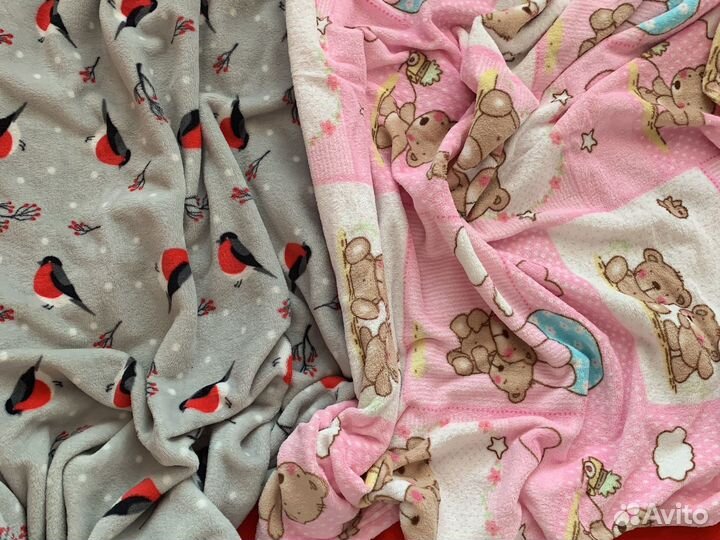 Плед детский плюшевый