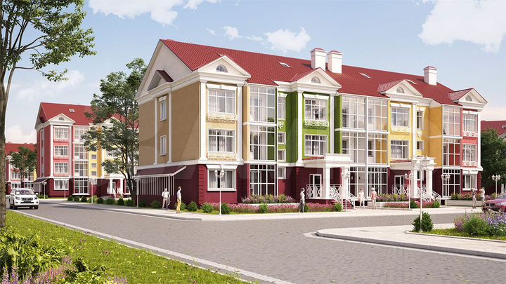 2-к. квартира, 56,4 м², 4/4 эт.