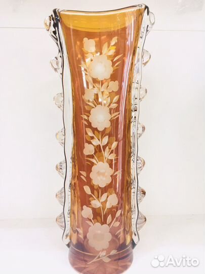 Редкость цветной хрусталь Ваза Германия