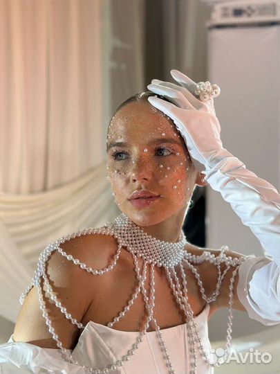 Жемчужное ожерелье на фотосессию в аренду