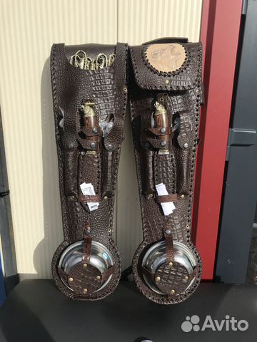 Набор шампуров в кож чехле Кизляр от