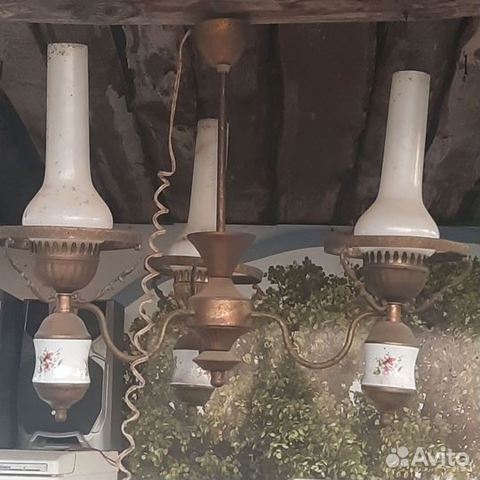 Люстра латунь СССР