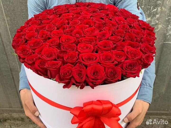 Розы красные 25 35 45 55 роз 101 роза букет цветы