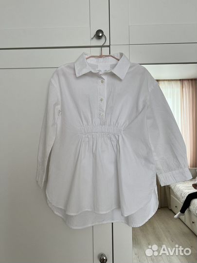 Рубашка блузка zara на девочку в школу