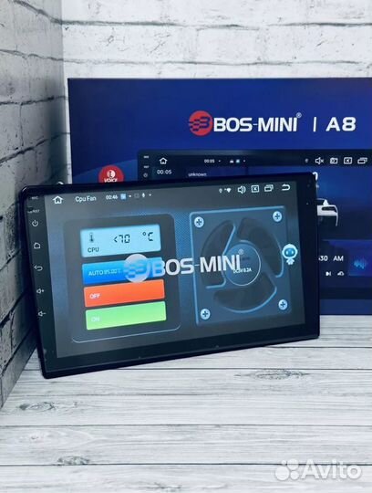 Автомагнитола андройд 9 дюймов 2 din bos mini a8