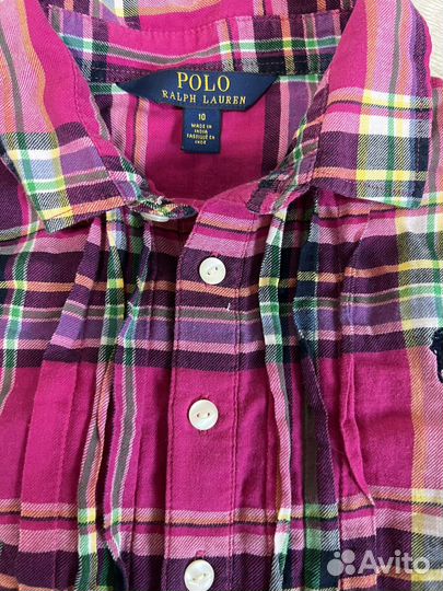 Рубашка ralph lauren для девочки 10