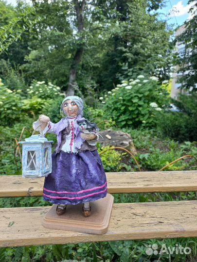 Кукла из ваты, ручная работа