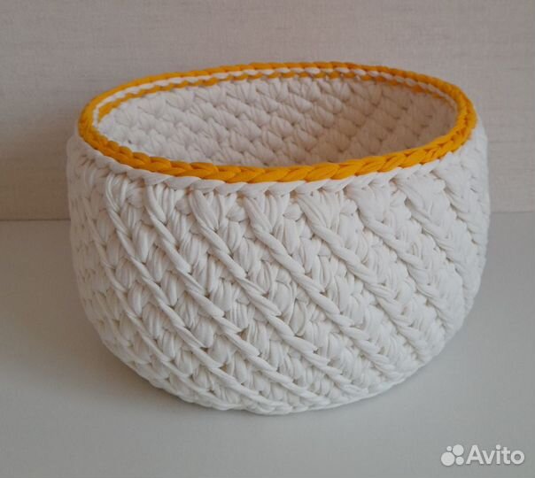 Корзины из трикотажной пряжи