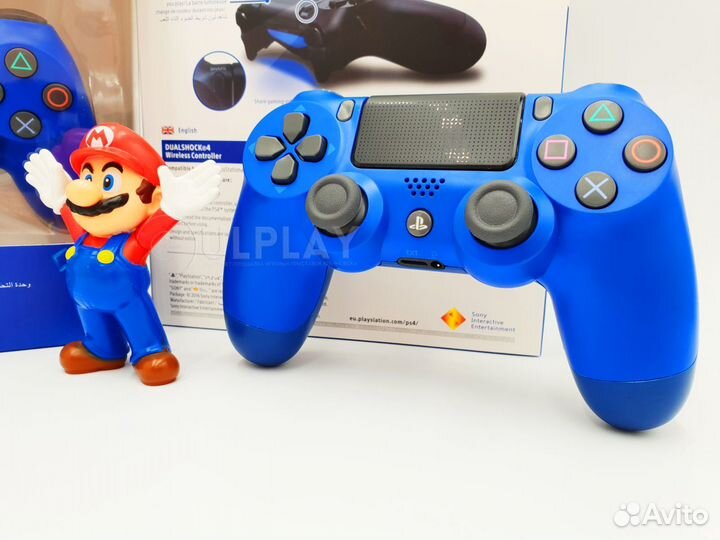 Новый джойстик PS4 Ver.2 Wave Blue v2 (CUH-zct2e)