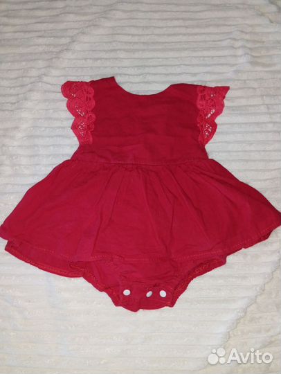 Платье боди для девочки 68