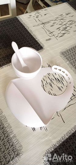 Набор детской силиконовой посуды