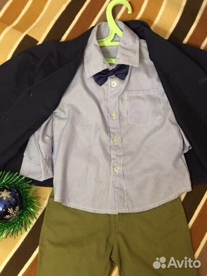 Пиджак, брюки,рубашка и бабочка